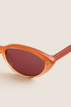 Shiny Milky Orange Double G Sunglasses