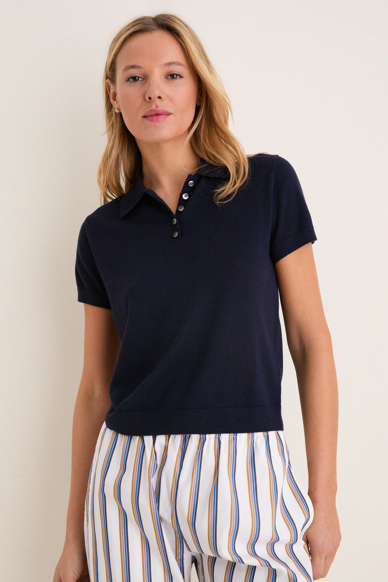 Midnight James Short Sleeve Polo