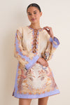 Biscuit Scarf Floral Indra Tunic Mini Dress