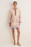 Biscuit Scarf Floral Indra Tunic Mini Dress