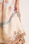 Island Map Blue Mahon Picnic Dress
