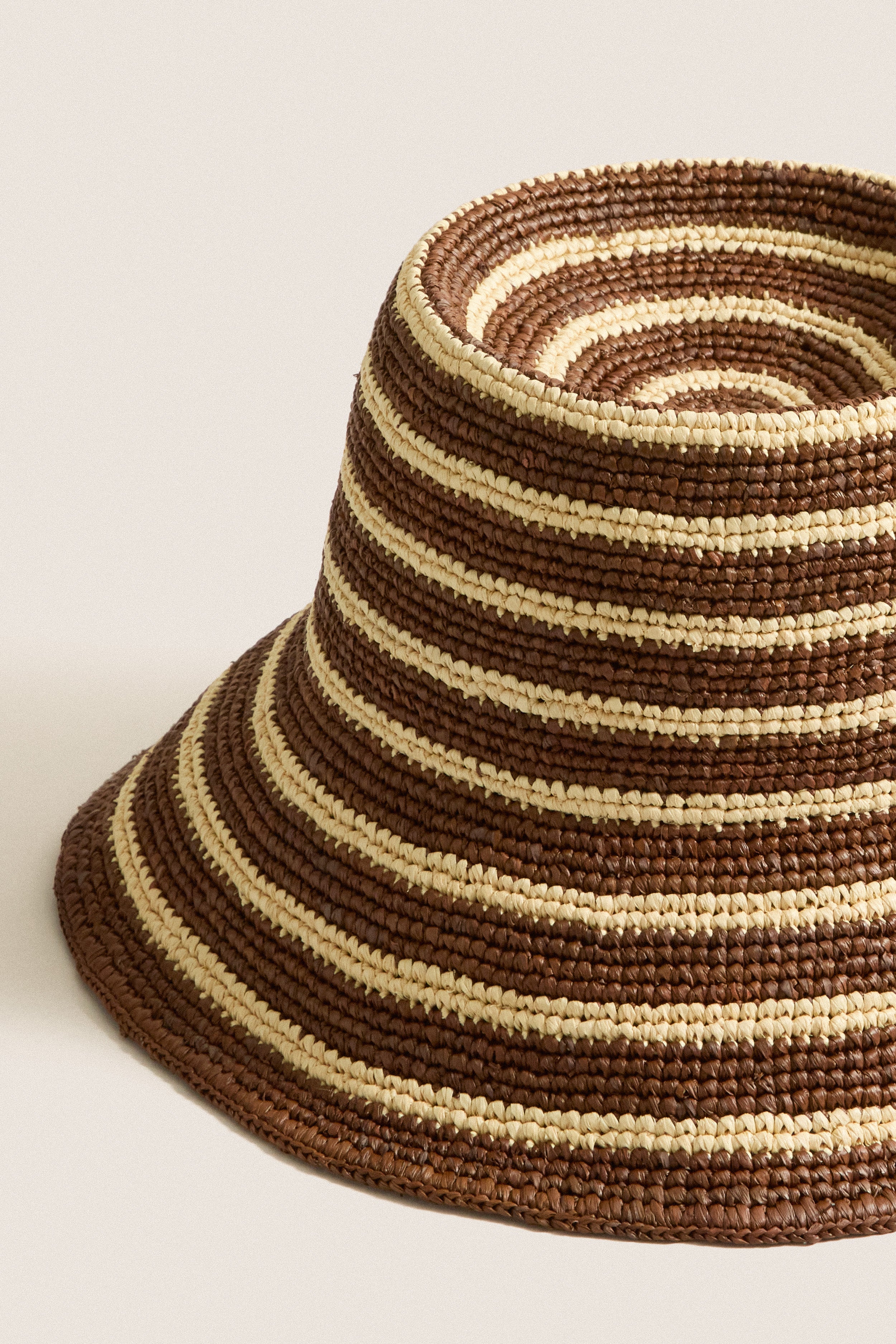 Walnut Stripe Felix Hat | Janessa Leone