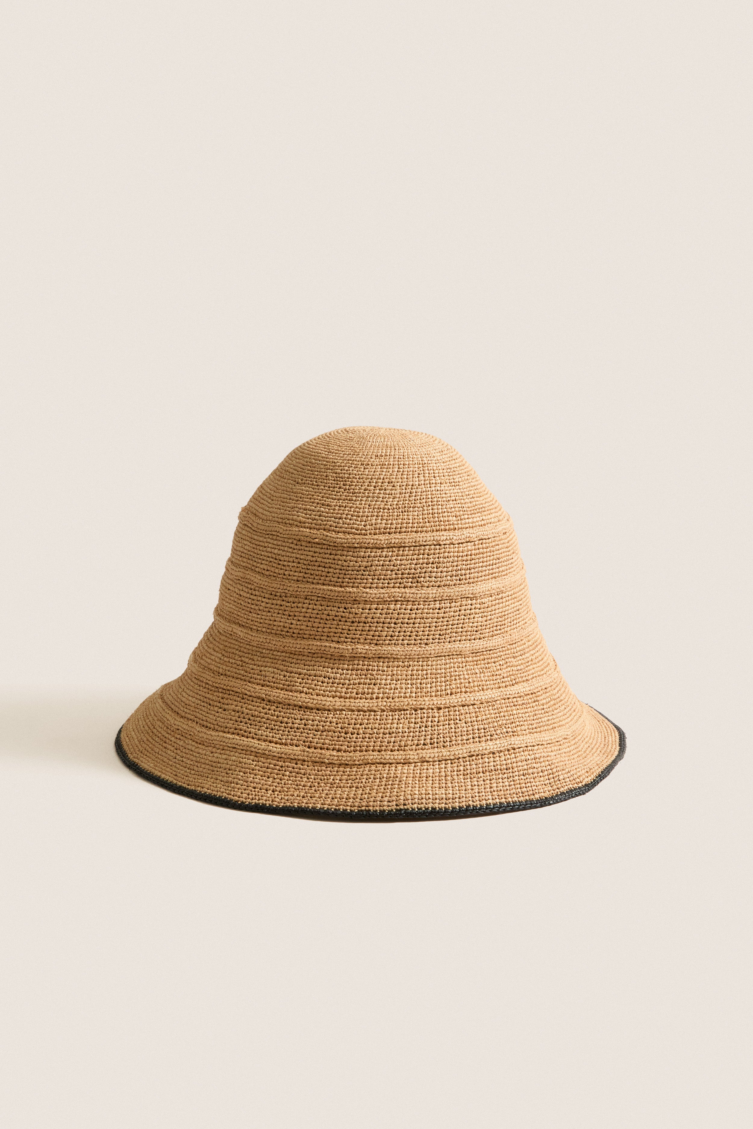 Sand and Black Teagan Hat | Janessa Leone