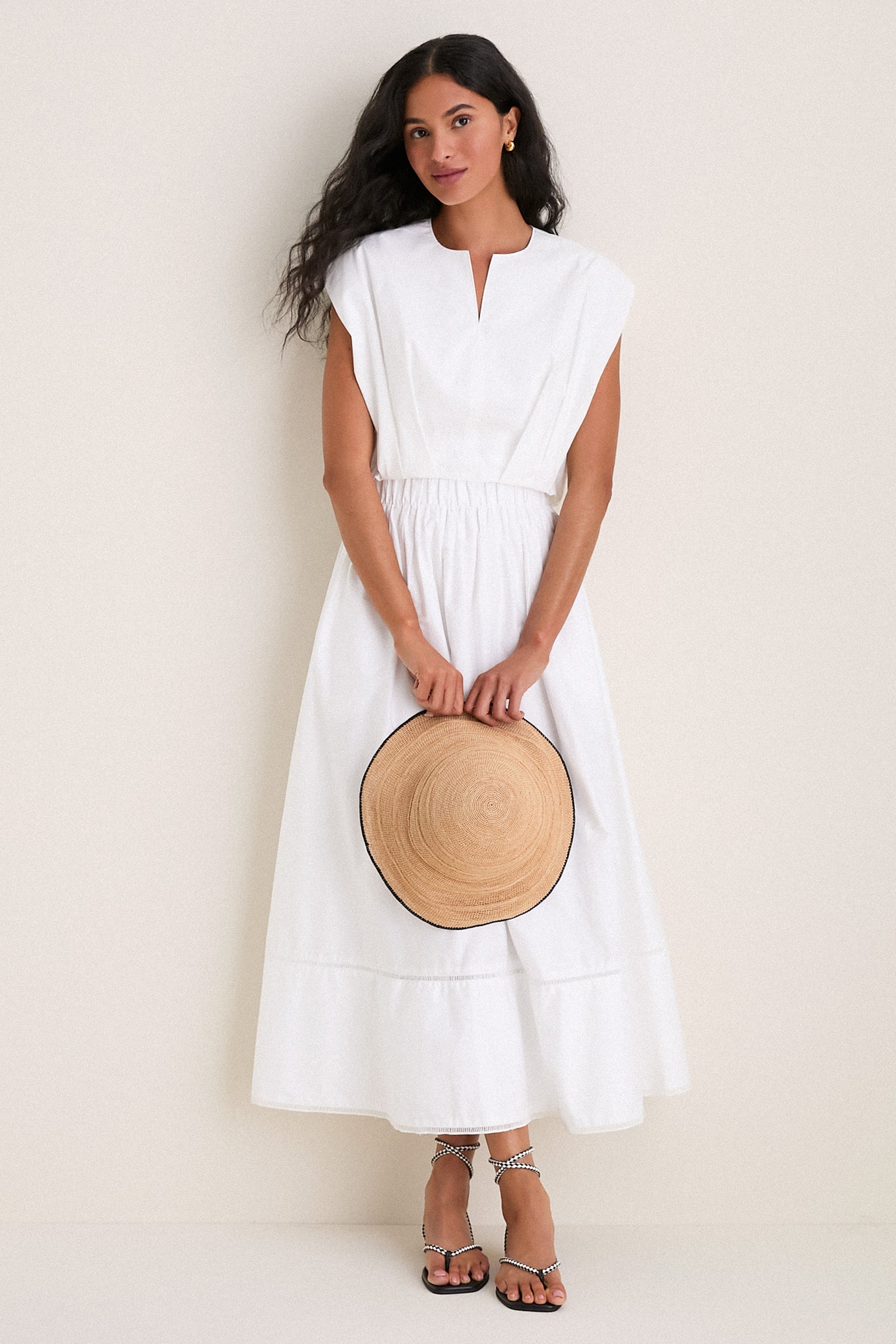 Sand and Black Teagan Hat