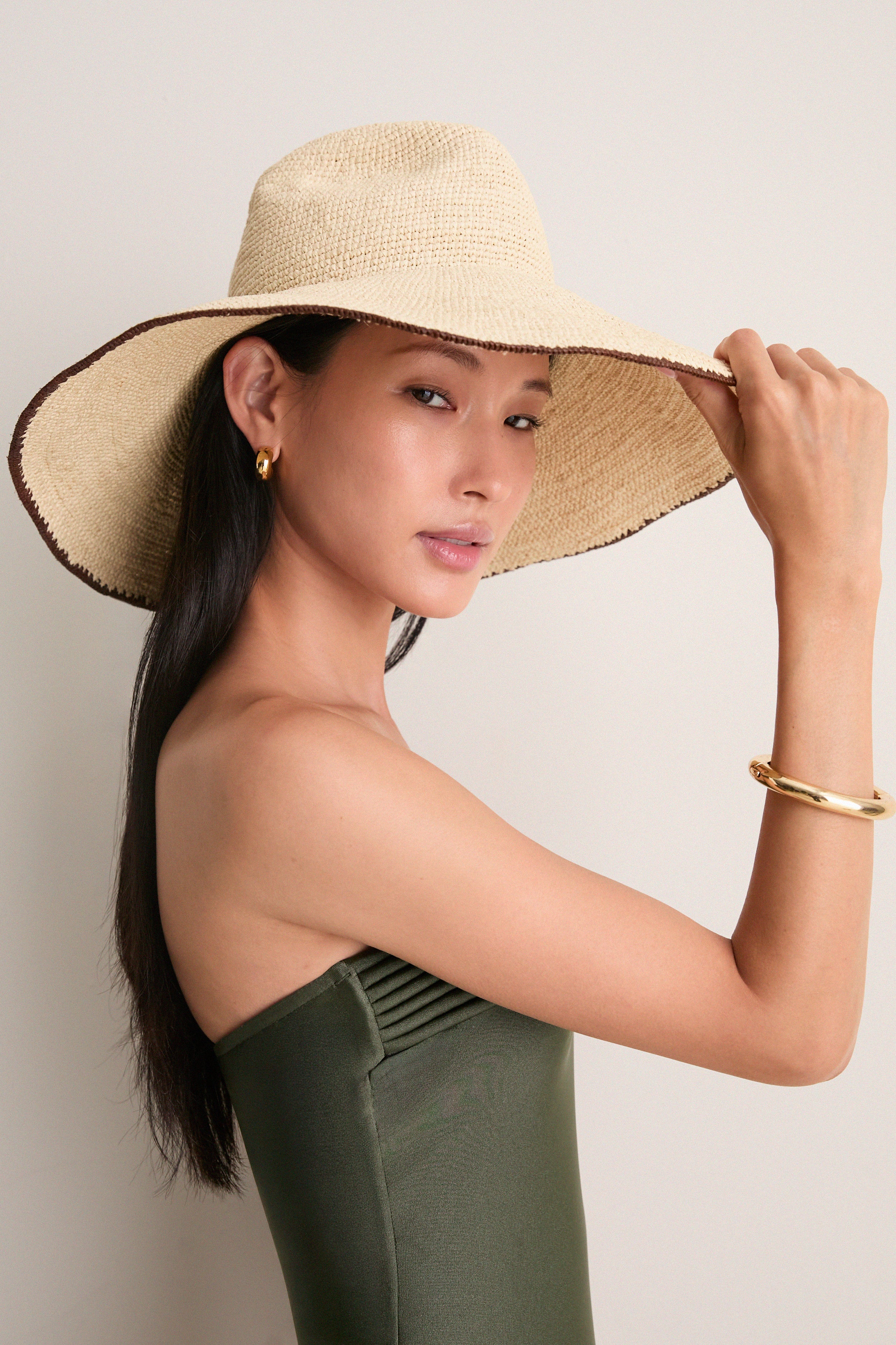 Bleach Walnut Waverly Hat | Janessa Leone