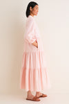 Blush Pink Cotton Mabel Maxi Dress