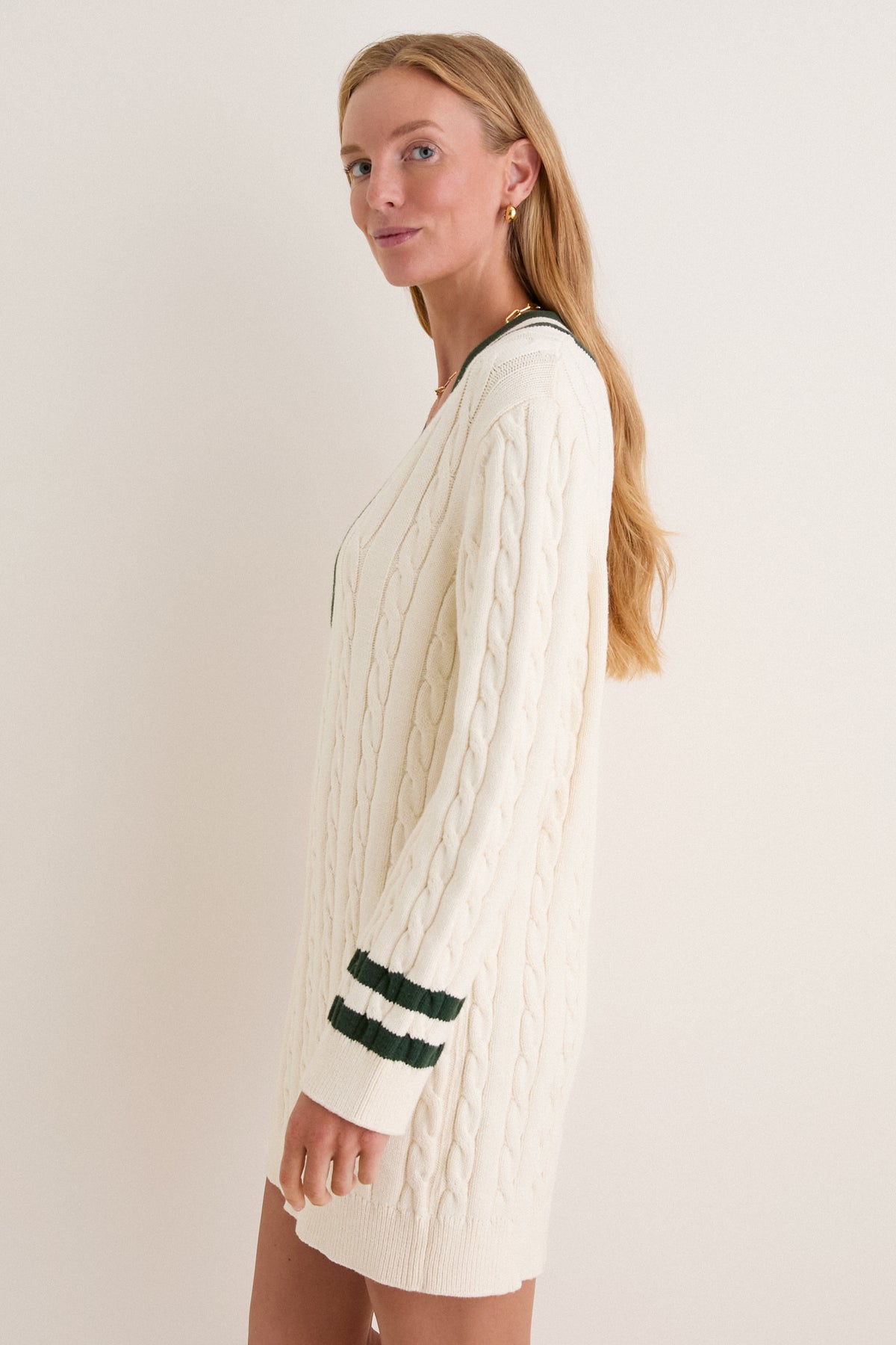 Ivory and Eden Cable Knit Walden Dress