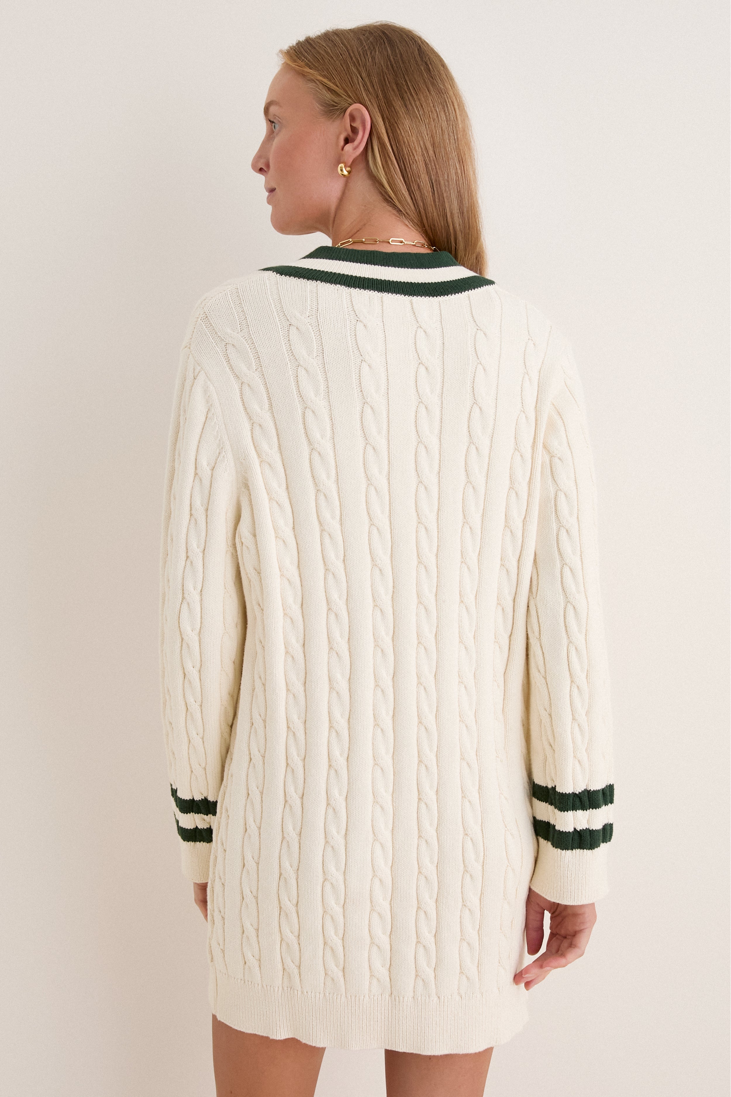 Ivory and Eden Cable Knit Walden Dress