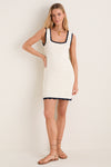 Creme Crochet Harper Tank Dress