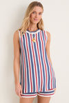 Regatta Stripe Knit Wells Top