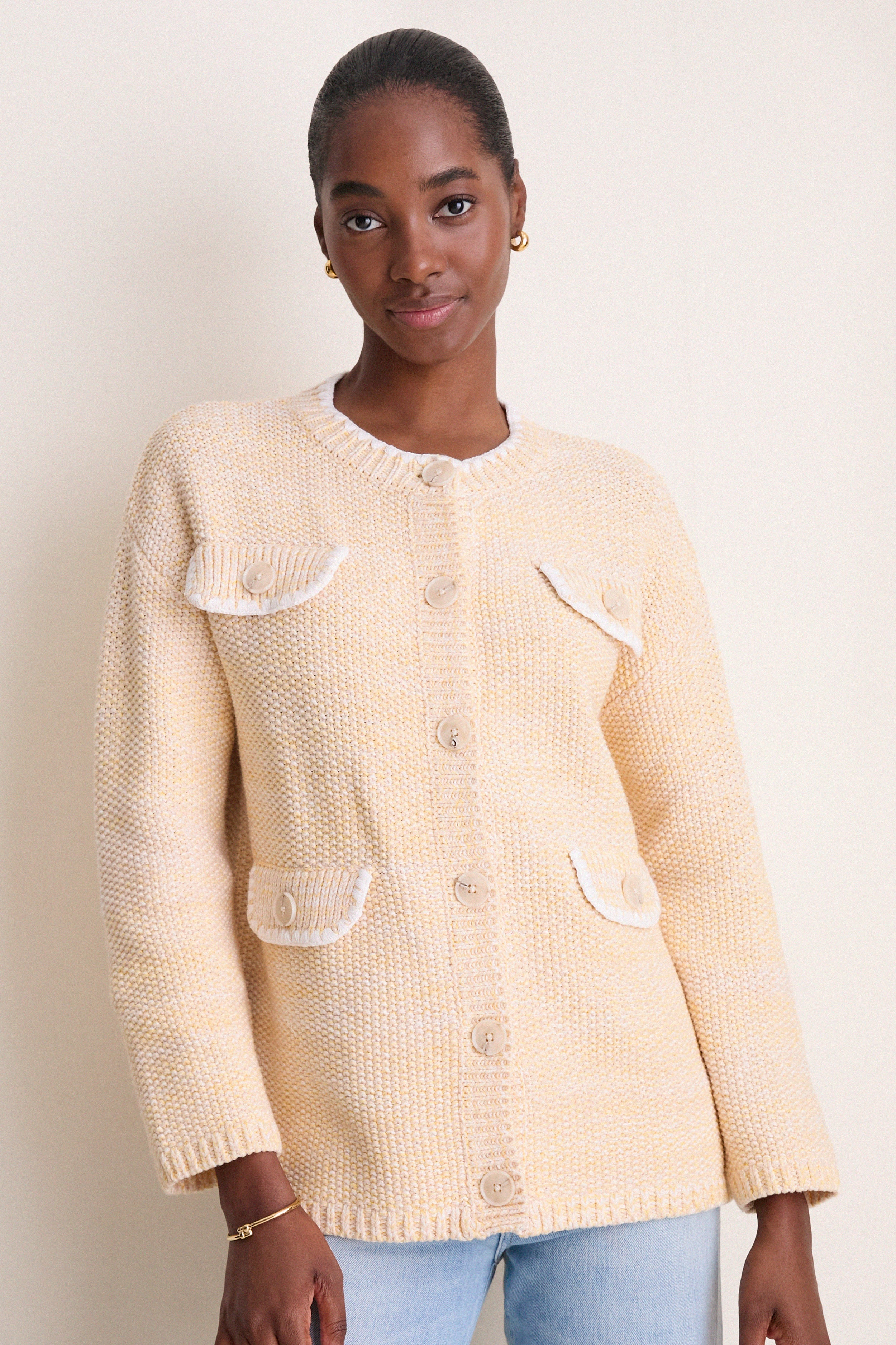 Chamomile Knit Logan Cardigan | Pomander Place
