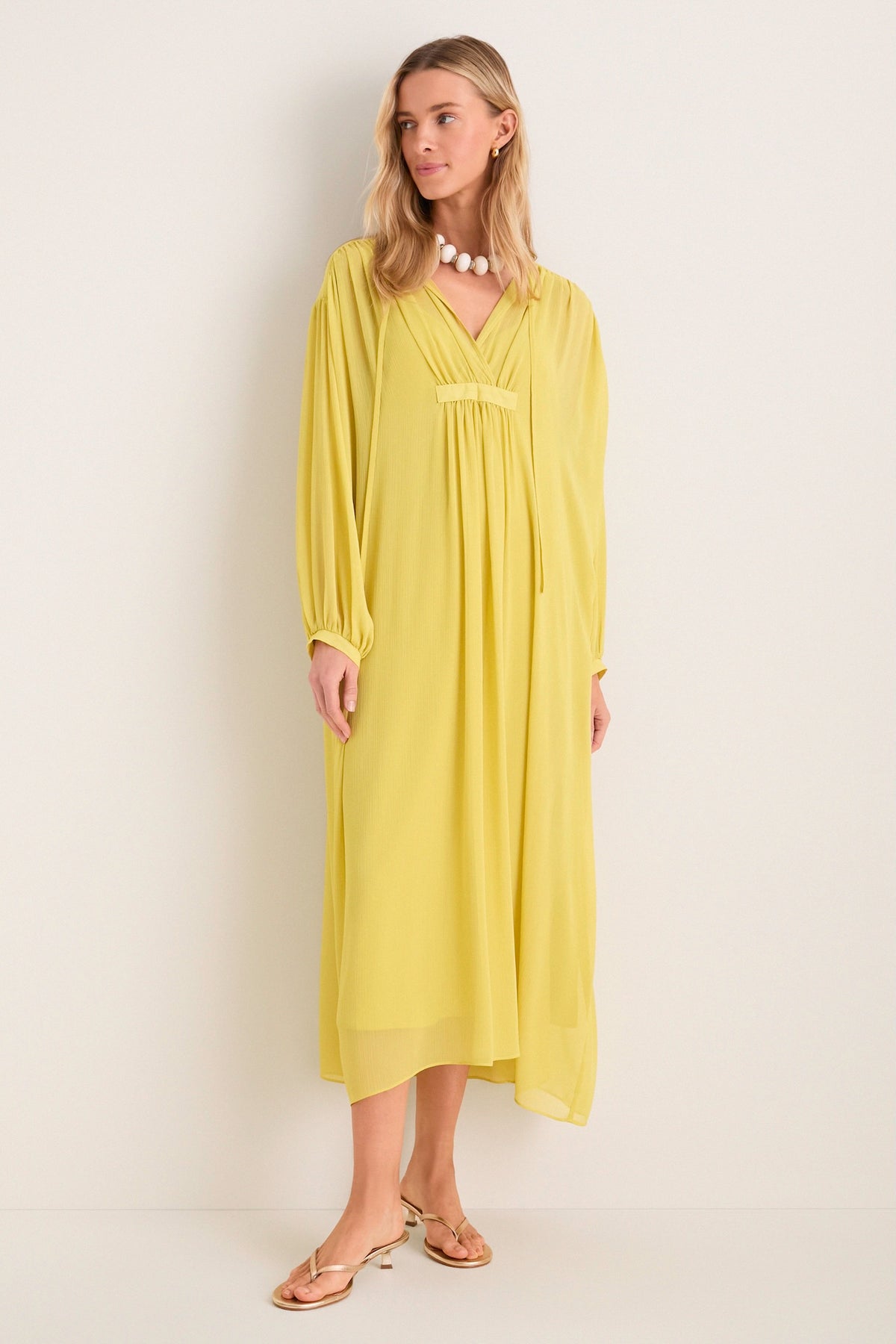 Citron Chiffon Clarisse Caftan
