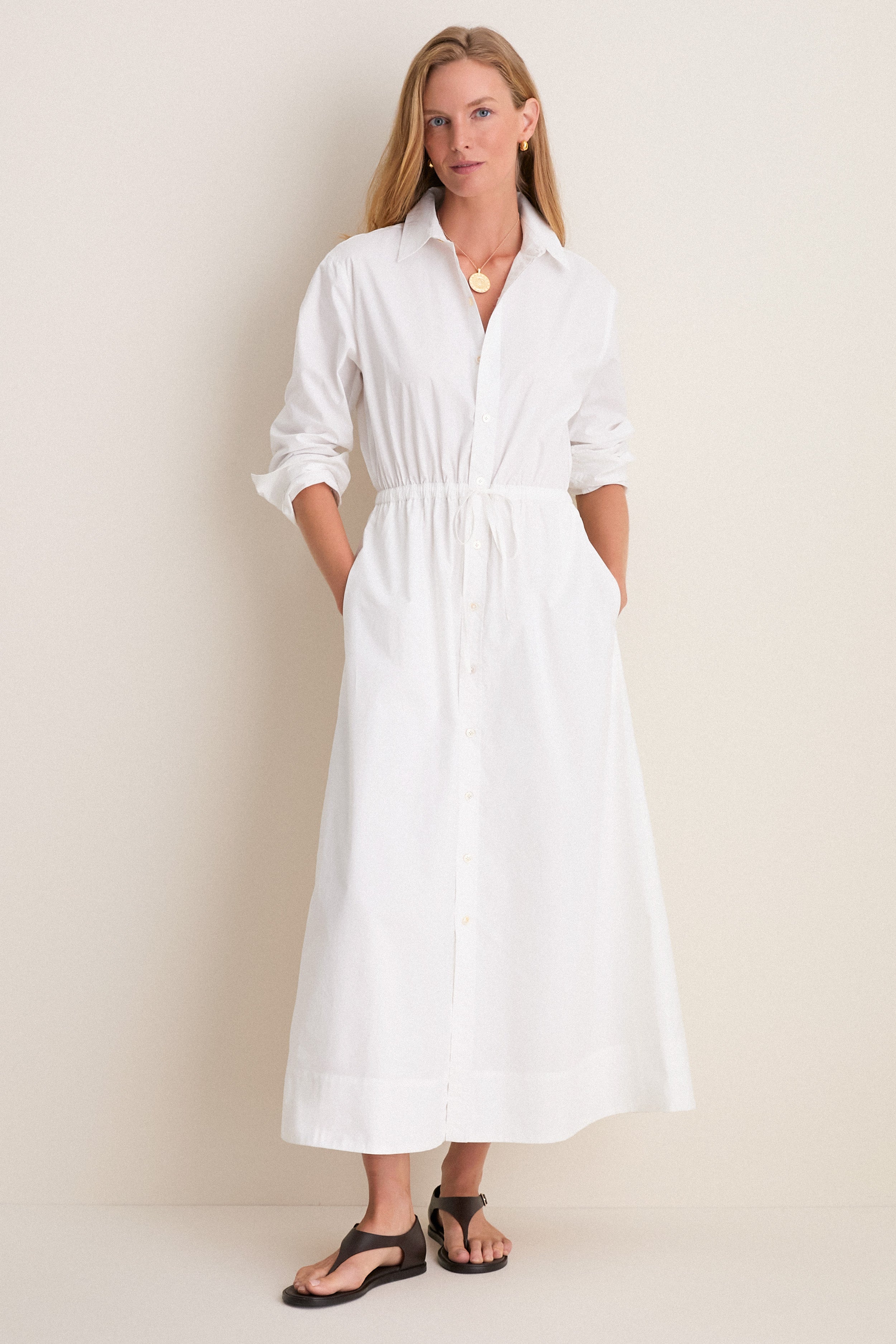 Tuckernuck White Cotton Poplin Julien Shirt Dress White / XL Tuckernuck White Cotton Poplin Julien Shirt Dress White / XL