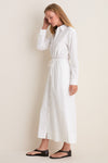 White Cotton Poplin Julien Shirt Dress