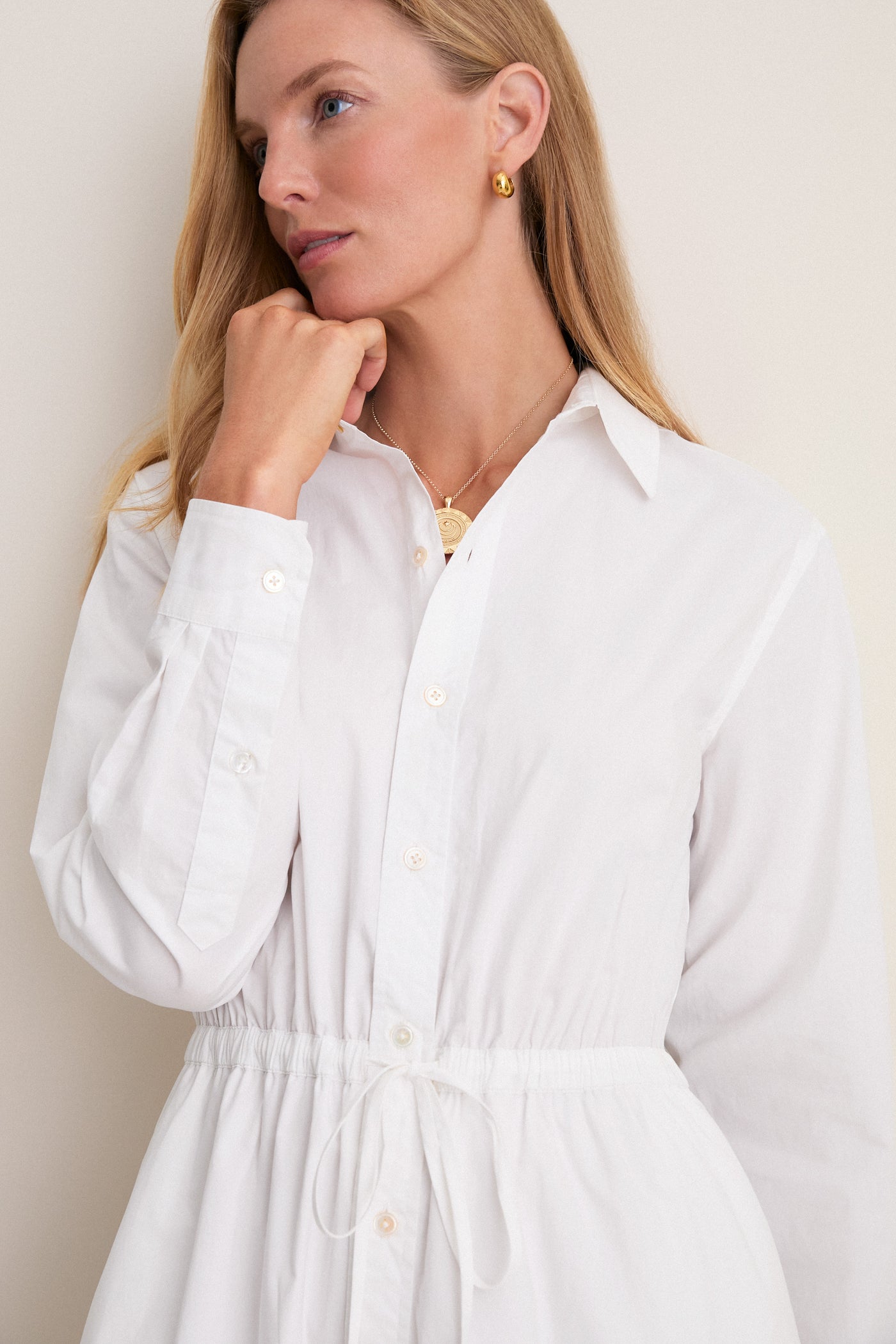 Tuckernuck White Cotton Poplin Julien Shirt Dress White / XL Tuckernuck White Cotton Poplin Julien Shirt Dress White / XL