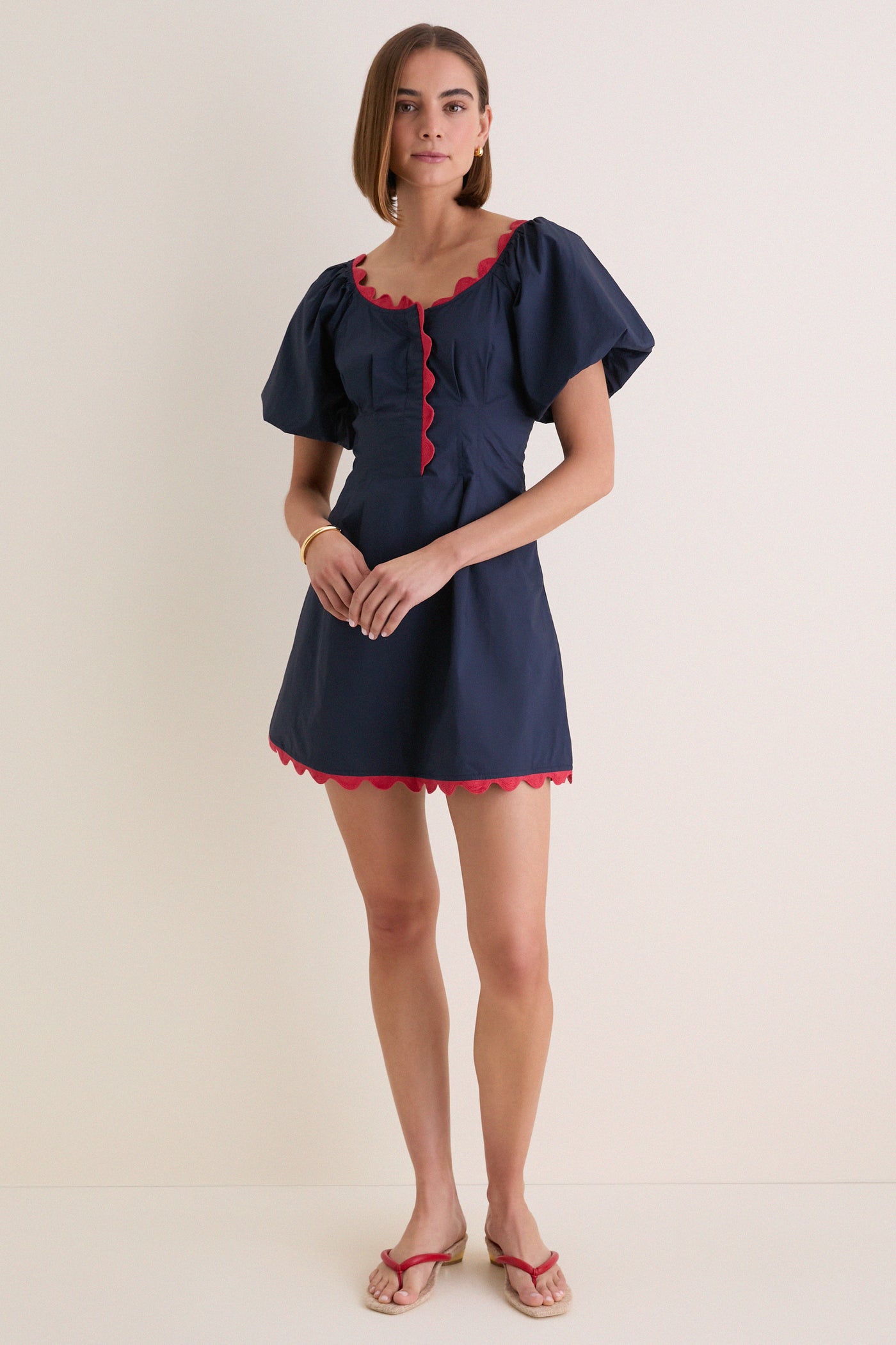 ric rac mini dress Tuckernuck Navy and Red Ric Rac Daley Mini Dress Navy and Red / 0