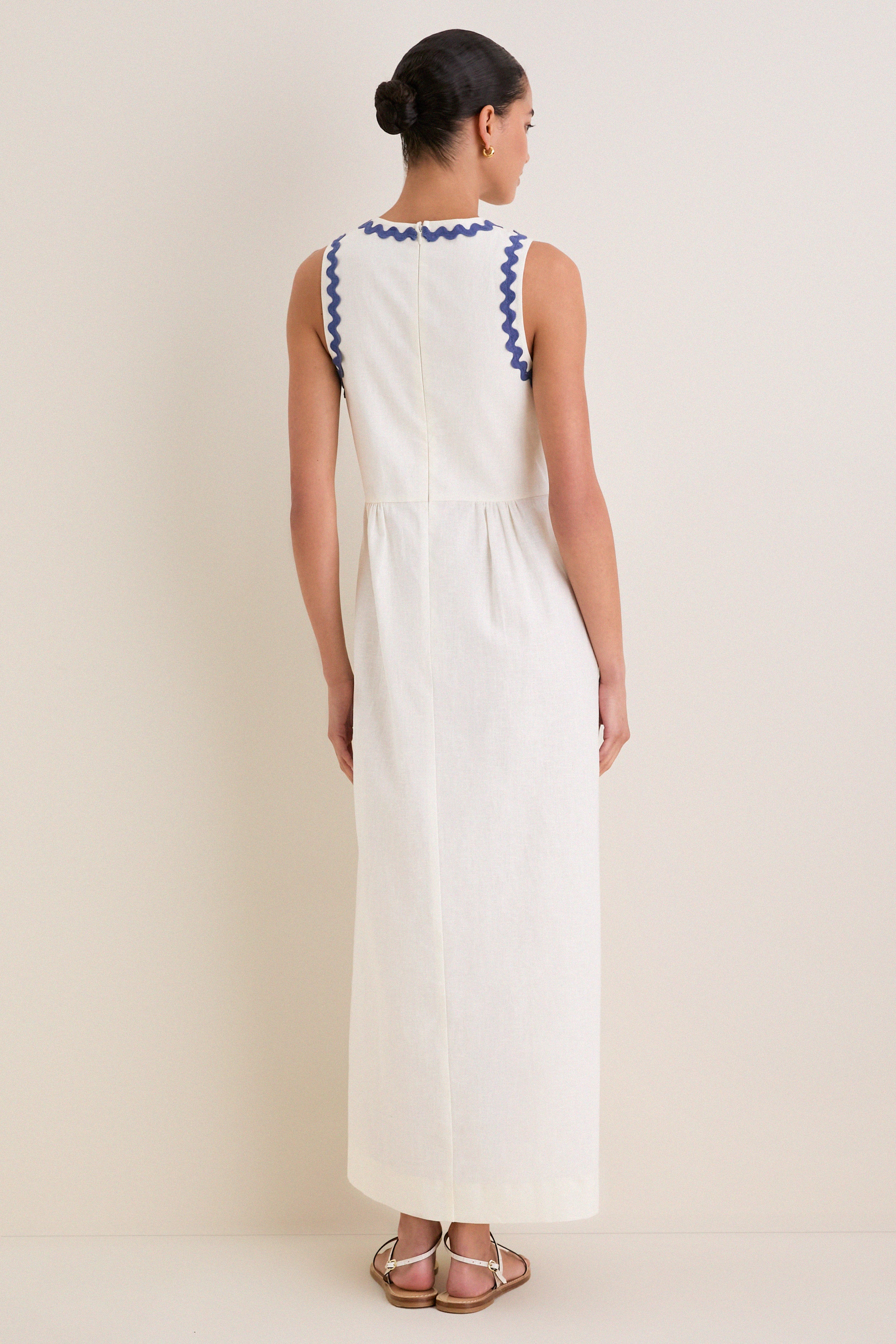 Ivory Ric Rac Tie Brocks Dress | Tuckernuck