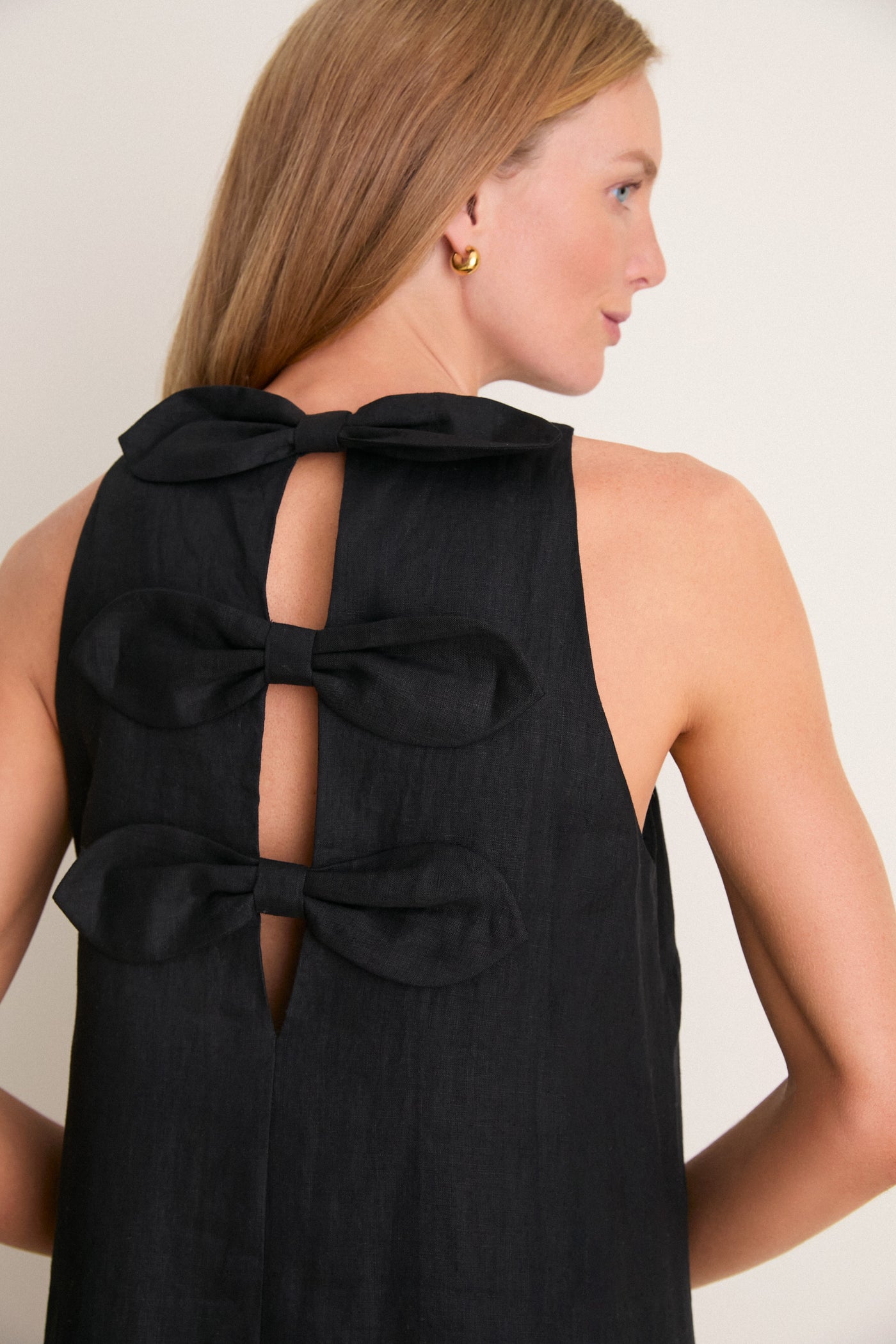 Black Linen Portia Dress | Tuckernuck Black Linen Portia Dress | Tuckernuck