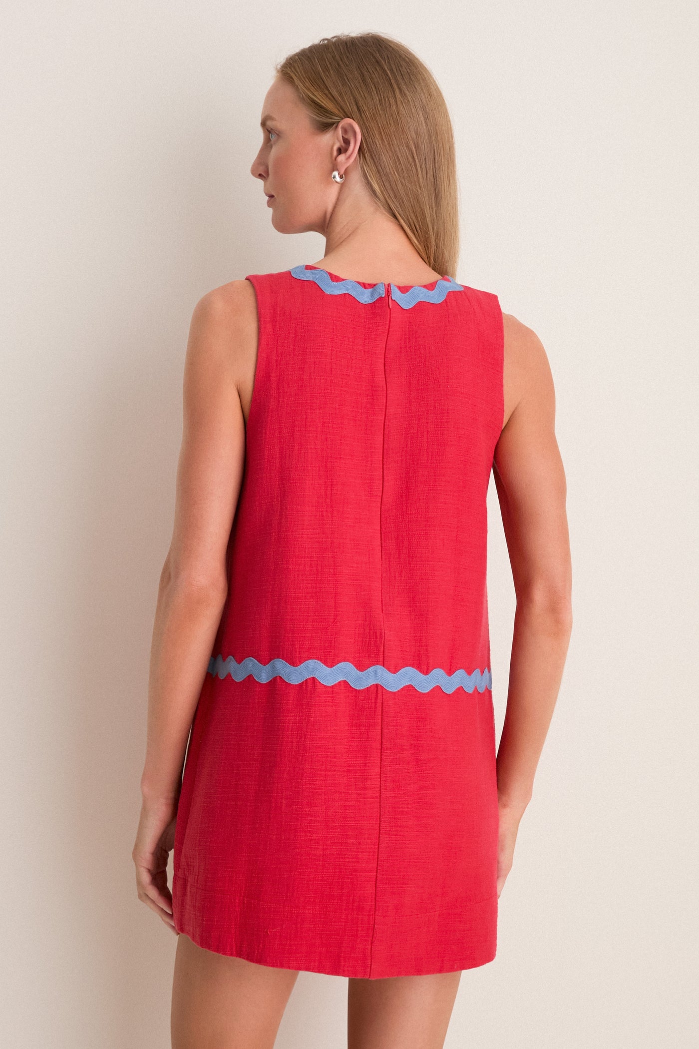 Cherry Ric Rac Corby Shift Dress Tuckernuck Cherry / XXS Cherry Ric Rac Corby Shift Dress Tuckernuck Cherry / XXS
