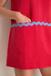 Cherry Ric Rac Corby Shift Dress
