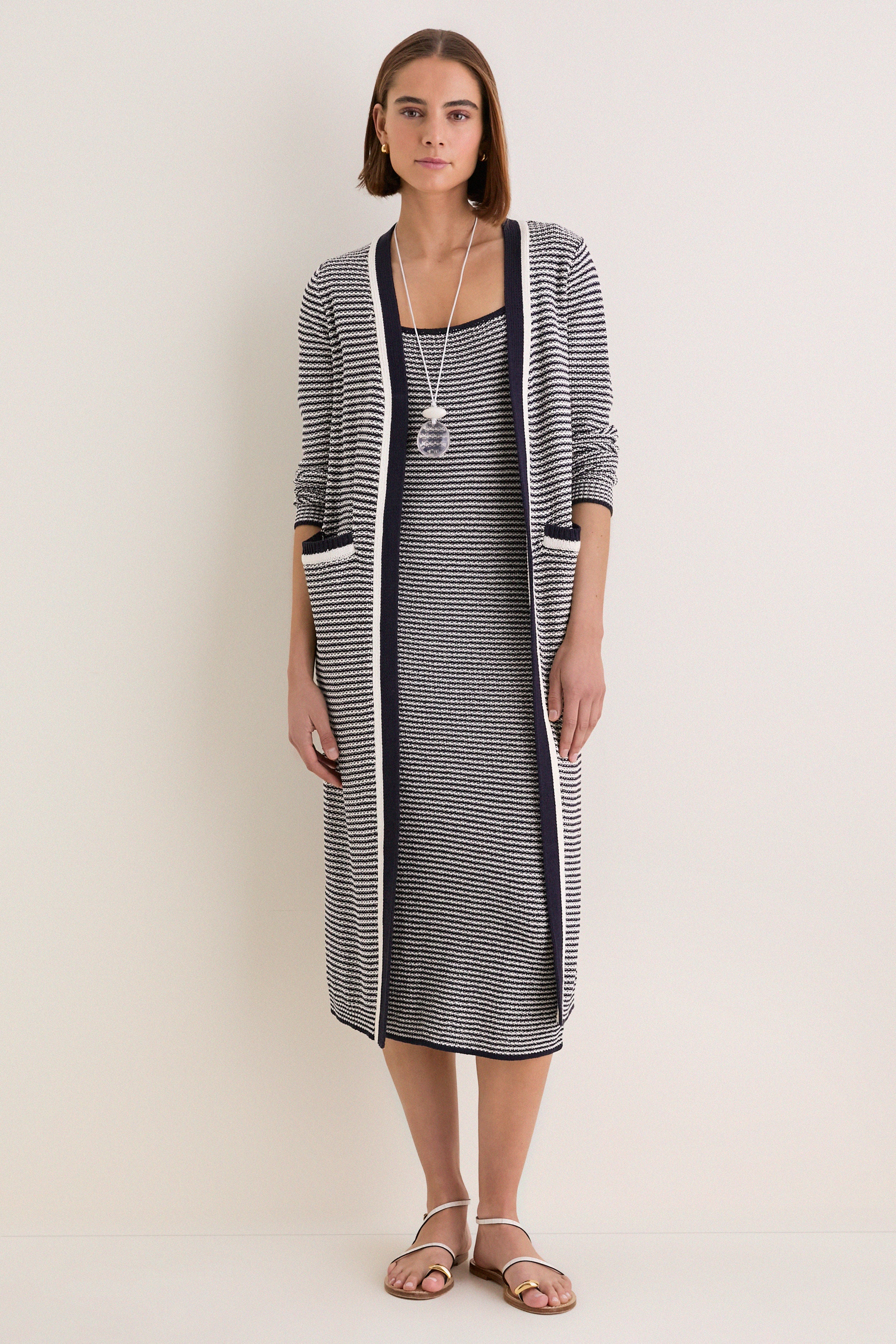 Navy Stripe Olsen Duster Cardigan | Tuckernuck