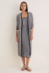 Navy Stripe Olsen Duster Cardigan