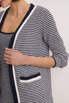 Navy Stripe Olsen Duster Cardigan