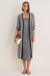 Navy Stripe Olsen Duster Cardigan