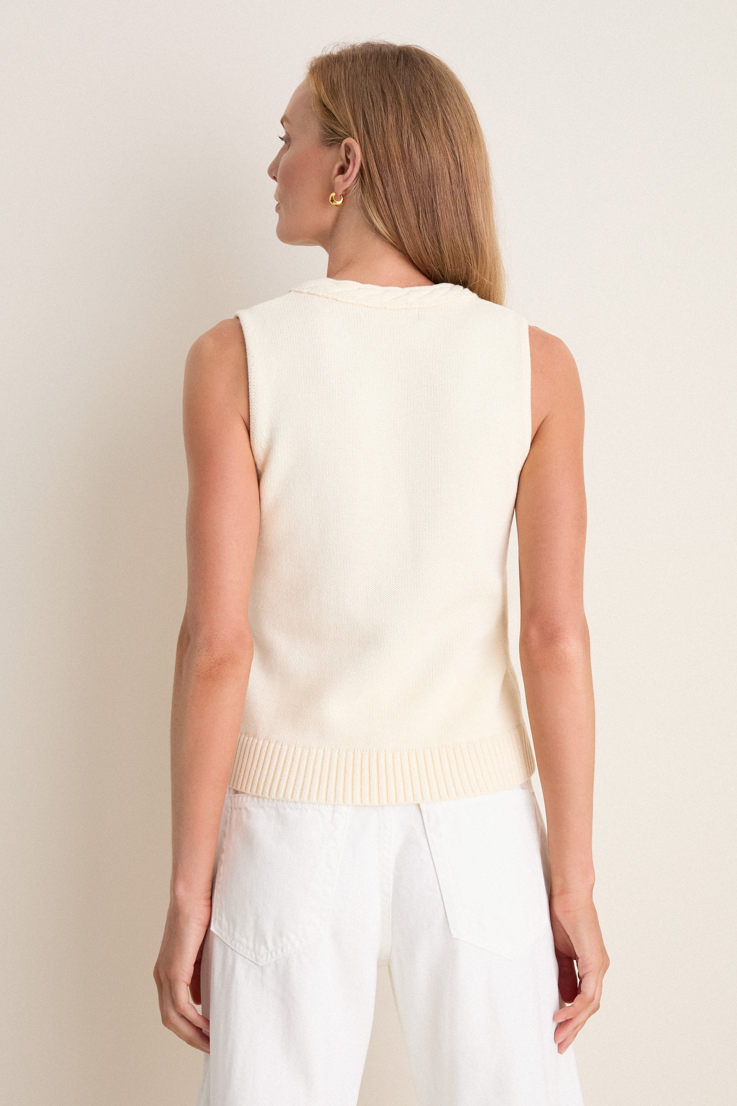 Ivory Cotton Rope Mariner Tank | Tuckernuck