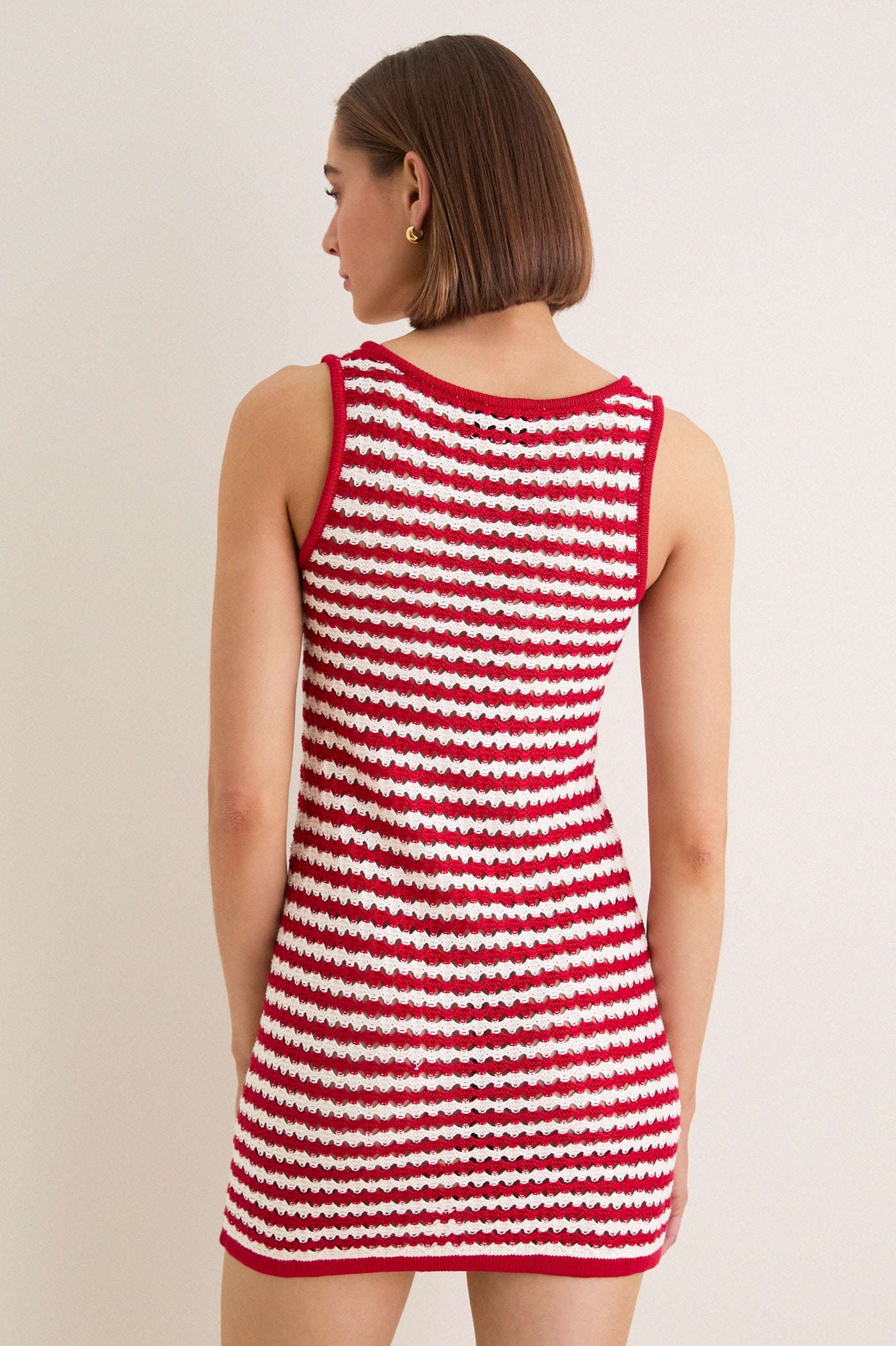 Avenue Knit Stripe Michaels Mini Dress
