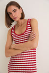 Avenue Knit Stripe Michaels Mini Dress