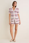 Mariner Stripe Knit Thames Cardigan