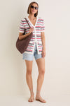 Mariner Stripe Knit Thames Cardigan
