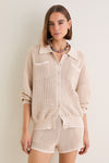 Sandstone Crochet Somerset Jacket