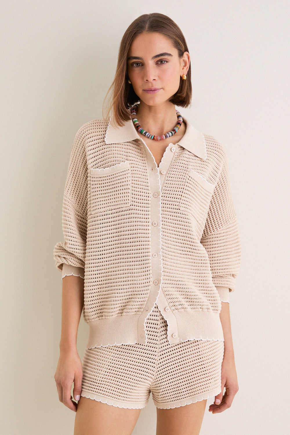 Sandstone Crochet Somerset Jacket