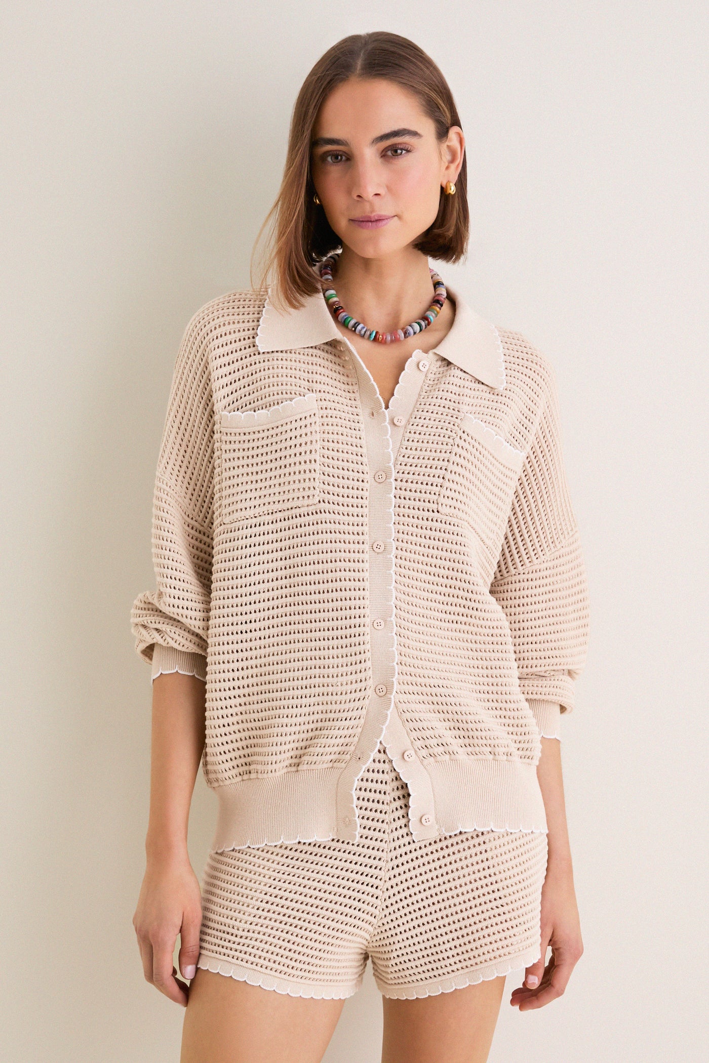 Sandstone Crochet Somerset Jacket