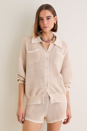 Sandstone Crochet Somerset Jacket