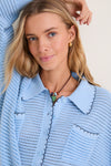 Icing Blue Crochet Somerset Jacket