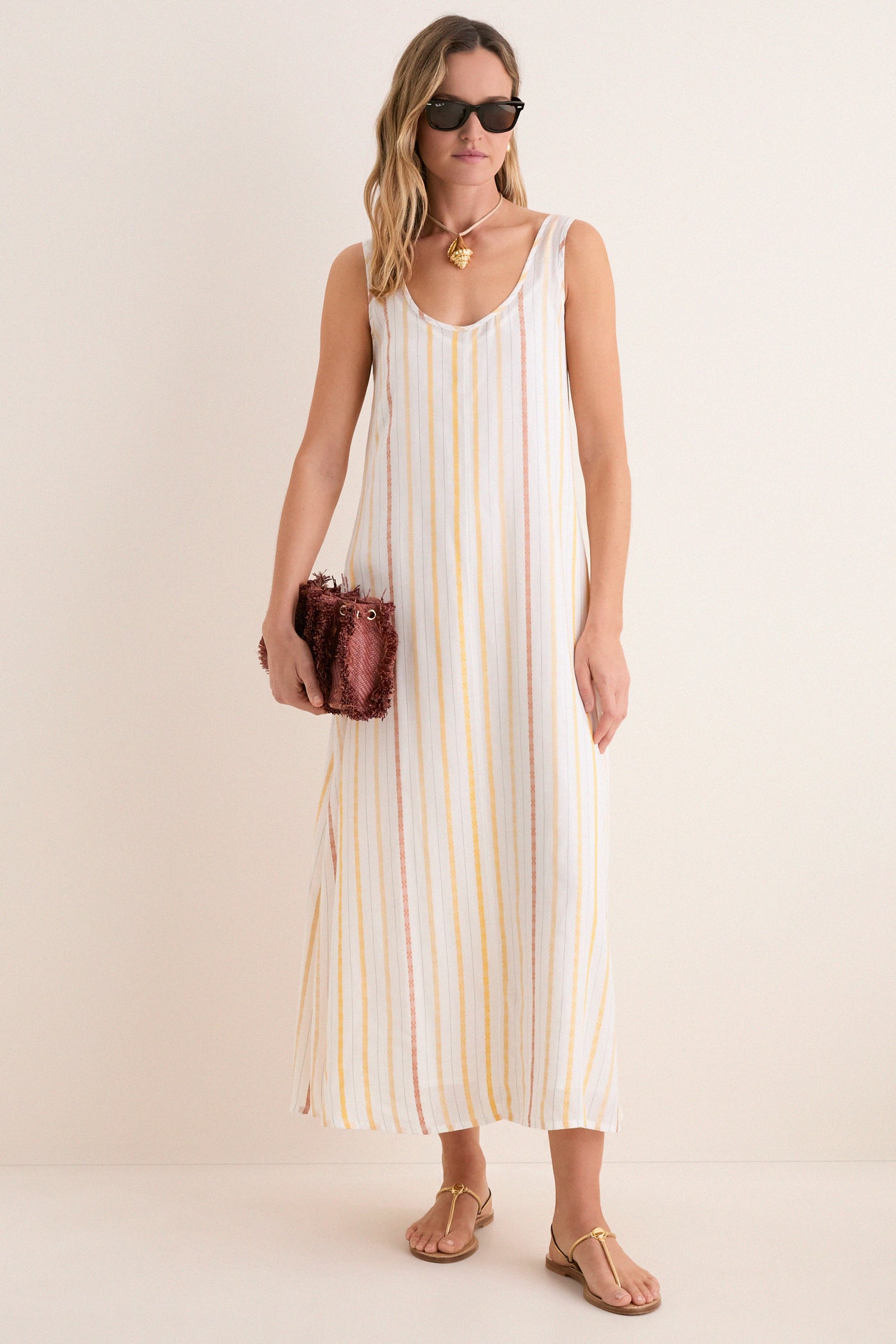 Sunset Stripe Hawes Dress