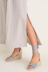 Multi Seersucker Annette Maxi Shirt Dress