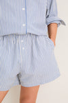 Blue Stripe Seersucker Raven Short