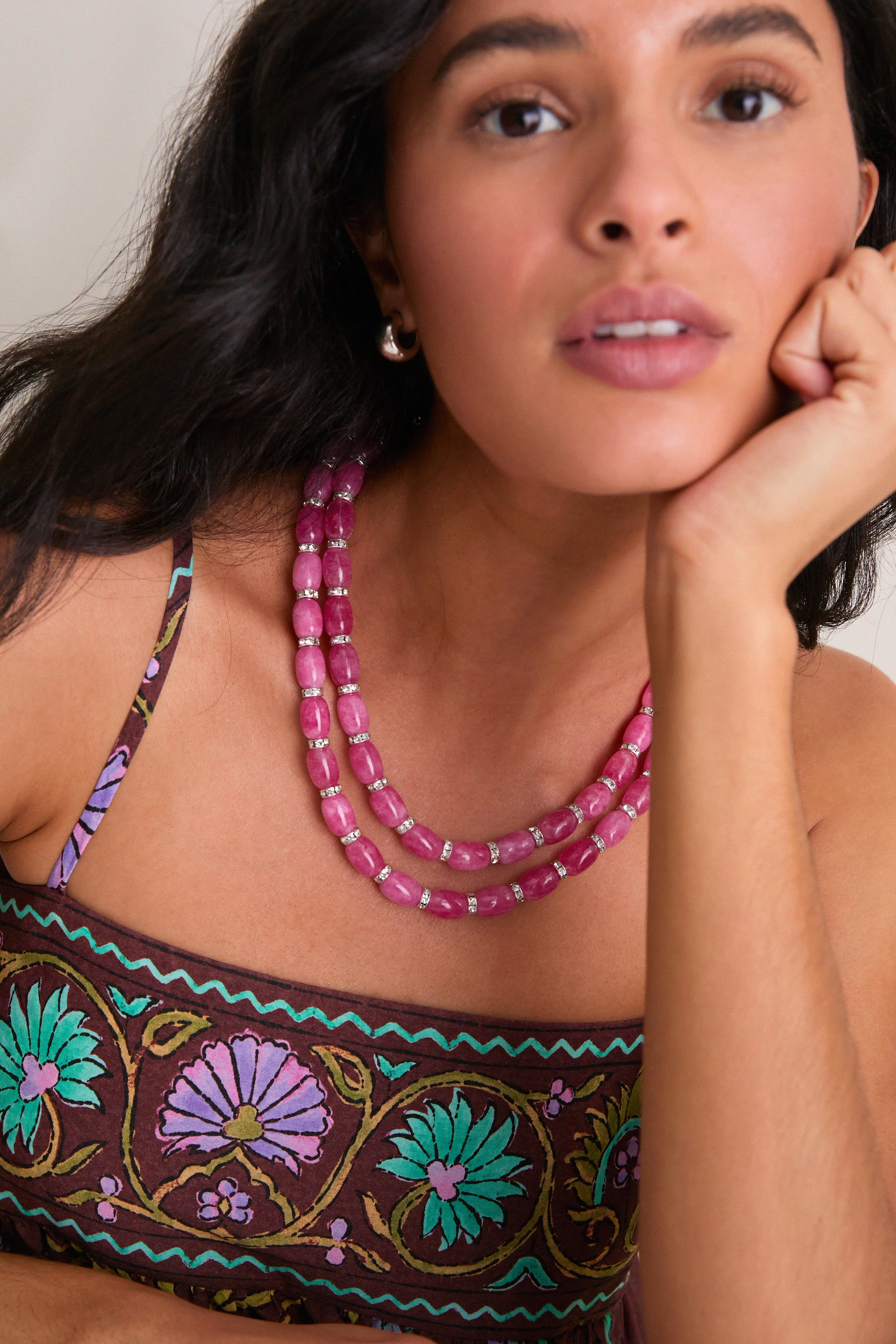 Pink Donna Linea Necklace