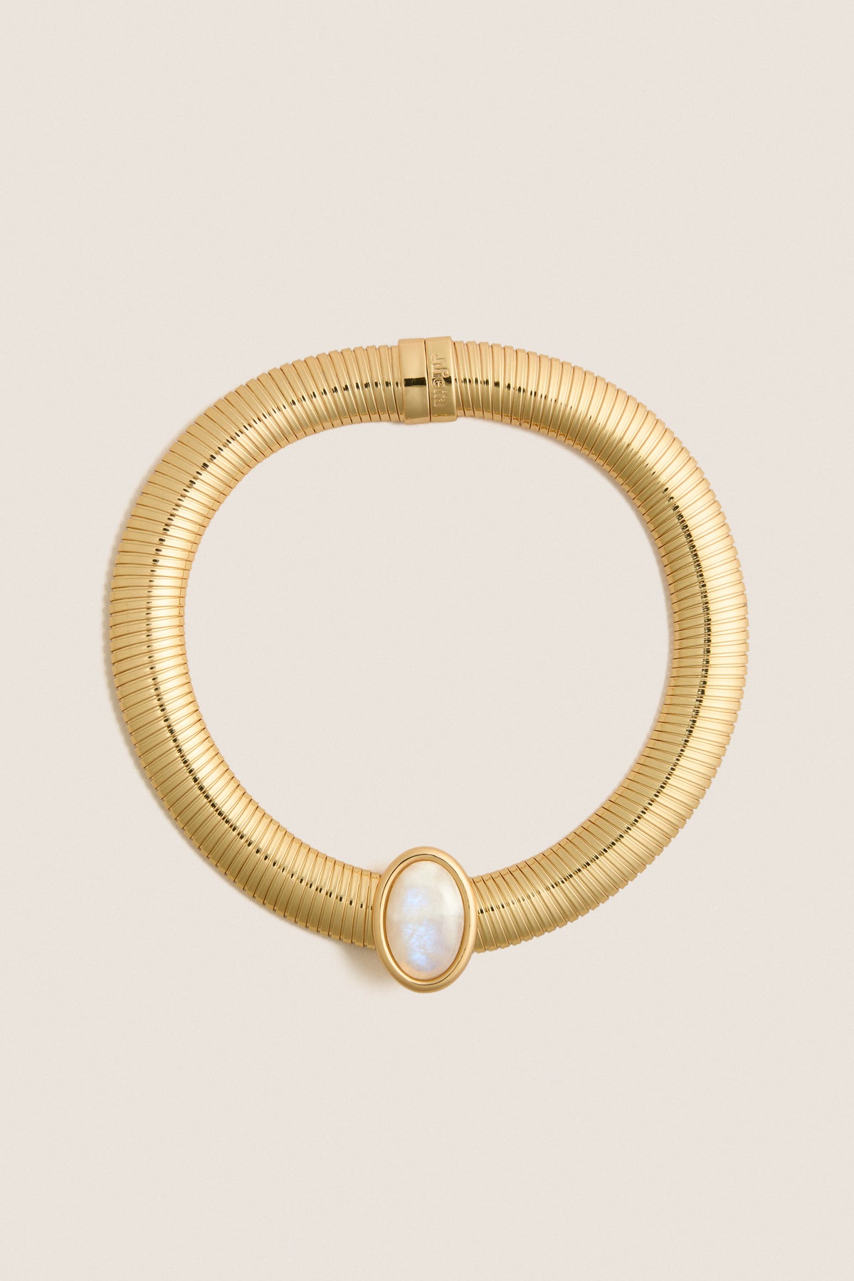 Gold and White Opyum Necklace