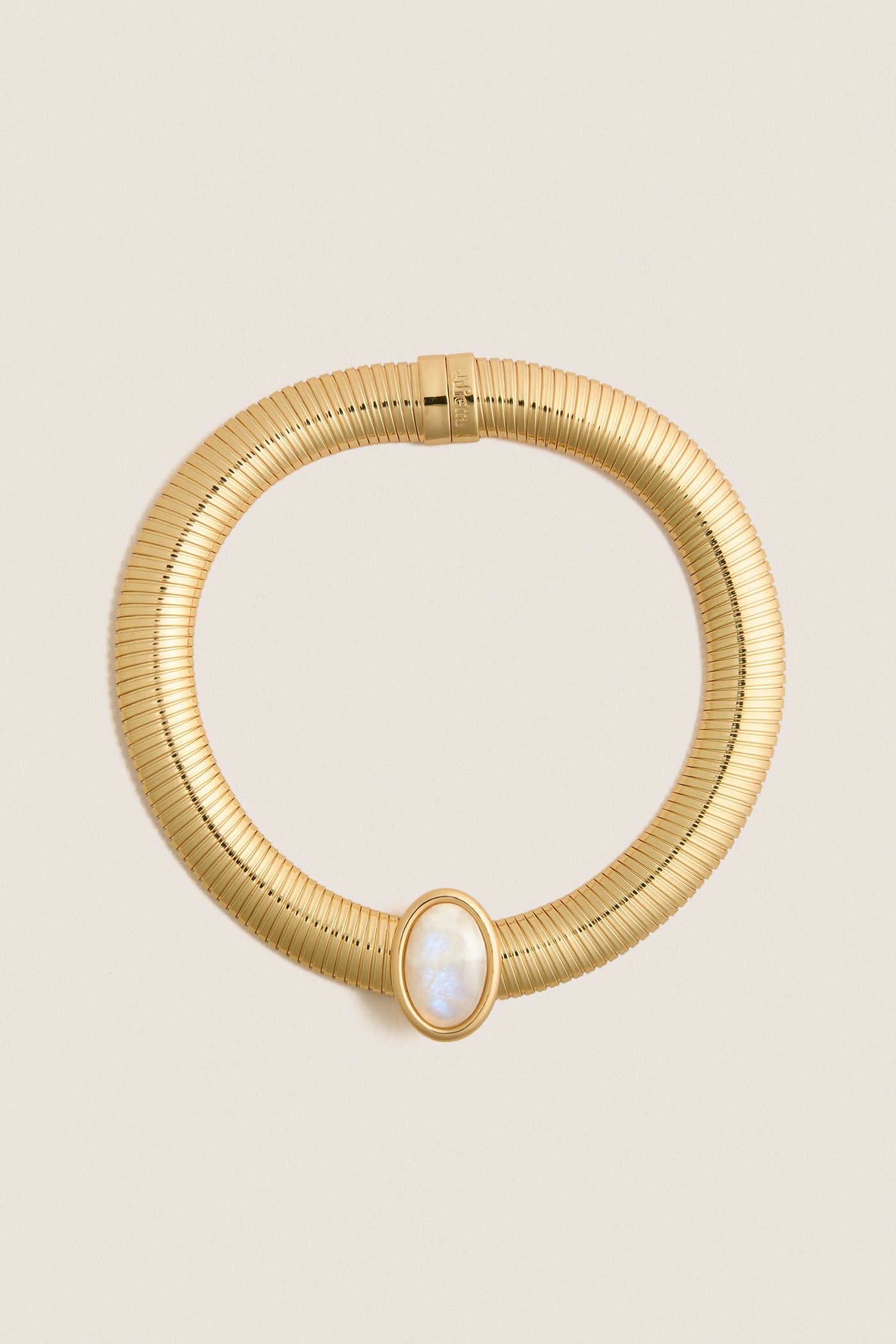 Gold and White Opyum Necklace