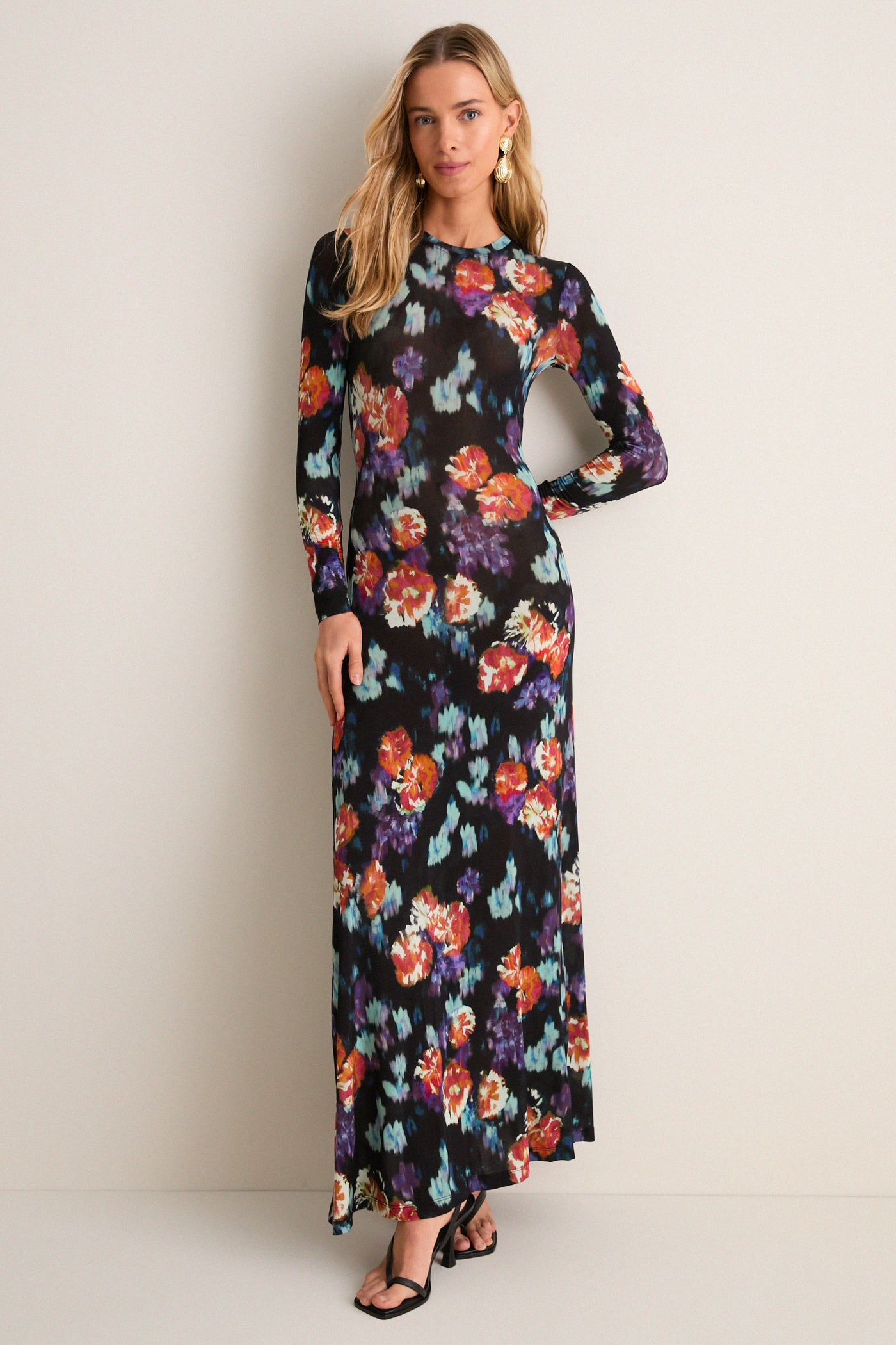Nocturne Amari Long Sleeve Jersey Dress