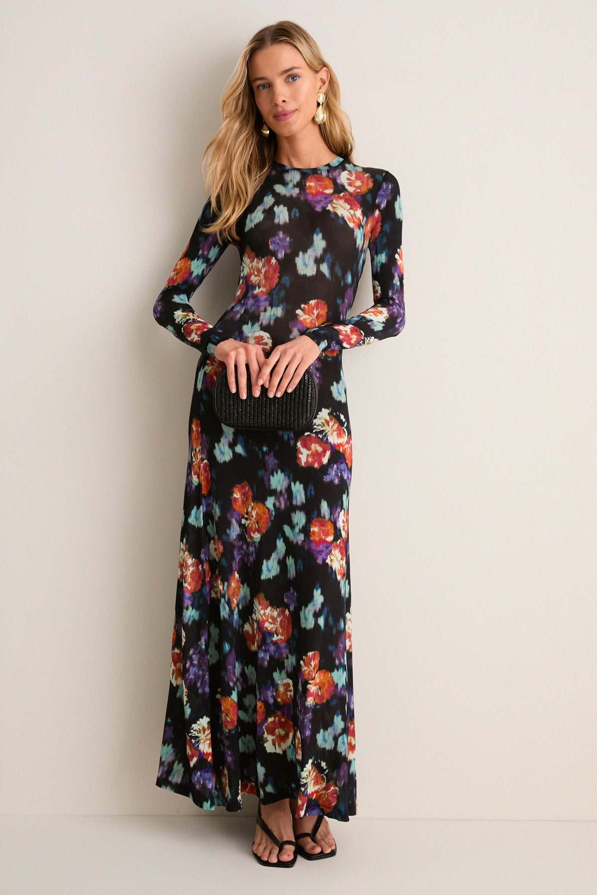 Nocturne Amari Long Sleeve Jersey Dress