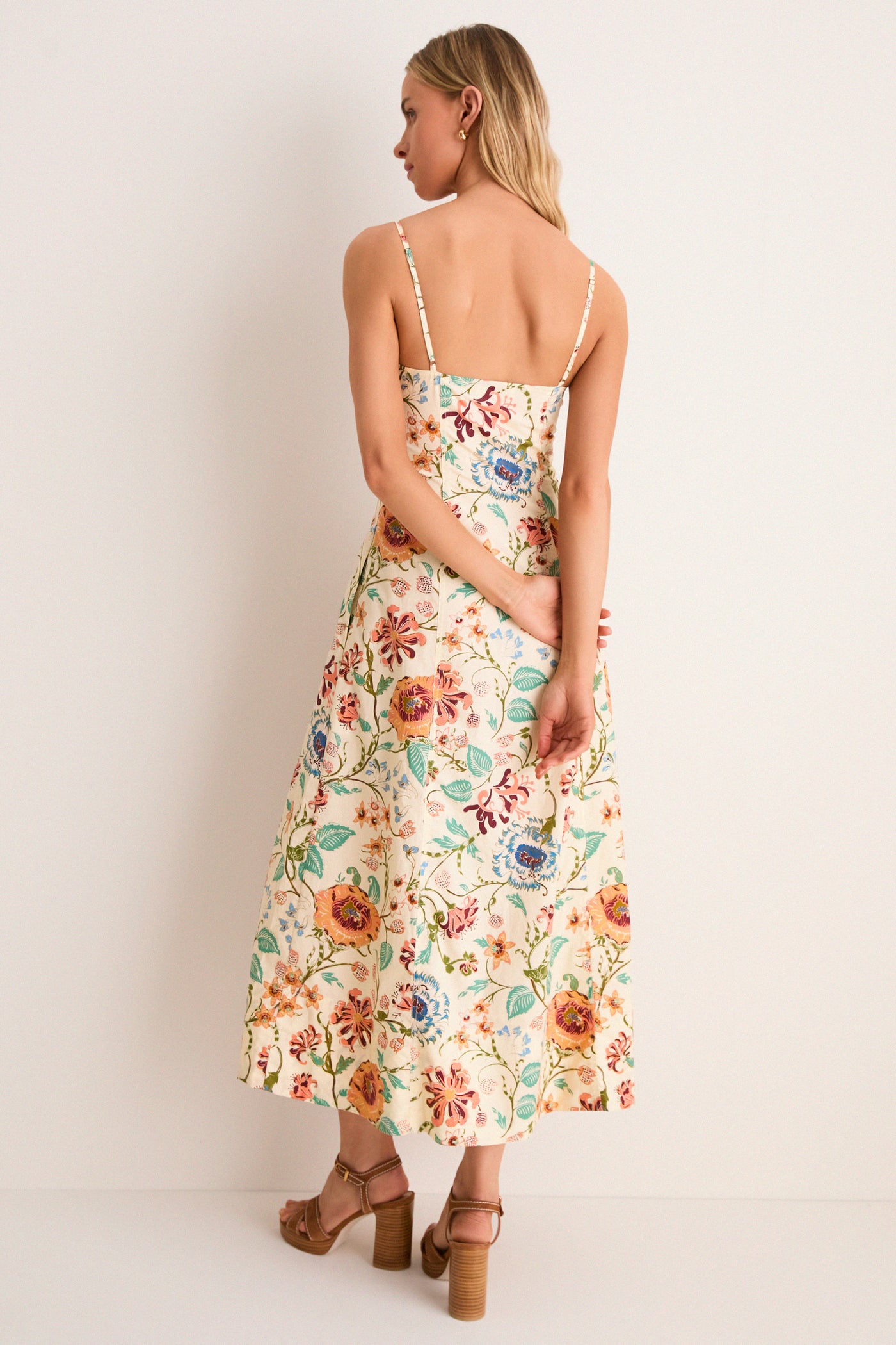 cami cotton dress Ophelia Cami Cotton Dress in Ciel
