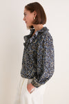 Midnight Bloom Siena Long Sleeve Cotton Top