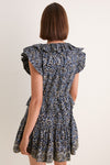 Midnight Bloom Celie Cotton Mini Dress