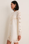 Ivory Camie Linen Mini Dress